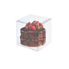 Boîte en PVC transparent en plastique cadeau pliable personnalisé en acétate