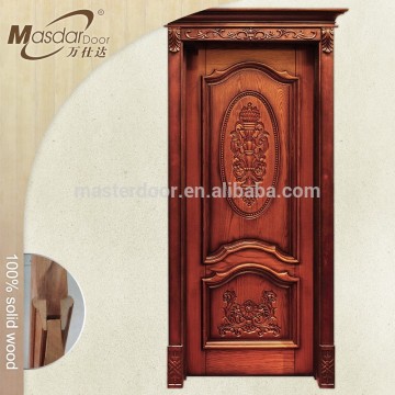 Latest design wooden main safety doors single door design