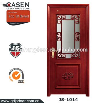 China style walnut veneer engineering wood door