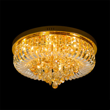 vintage gold crystal ceiling light