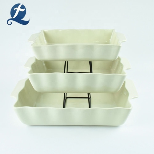 Set da forno rettangolare in ceramica colorata