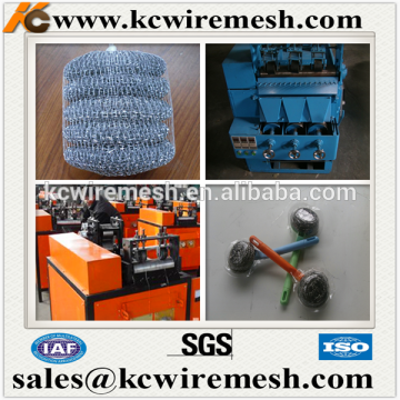 Cheap !!!!! KangChen Hot Sale Double-Needle Mesh Scourer Making Machine, Scourer Machine