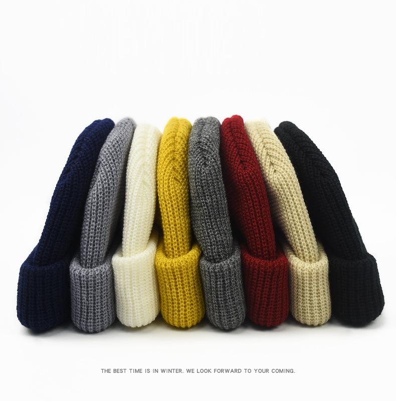 Men's winter warm jumper hat knitted sweater hat (2)