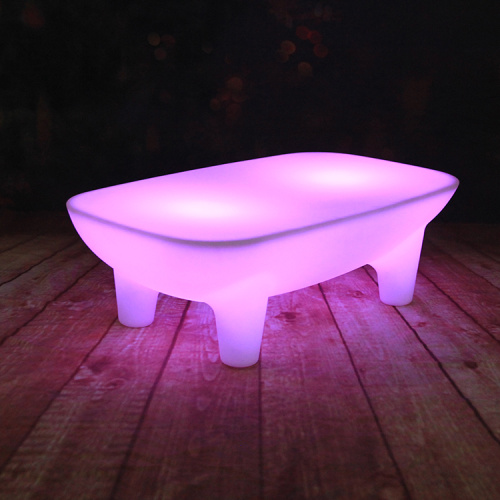 La lumière de couleur lumineuse en plastique a mené des tables d&#39;intérieur