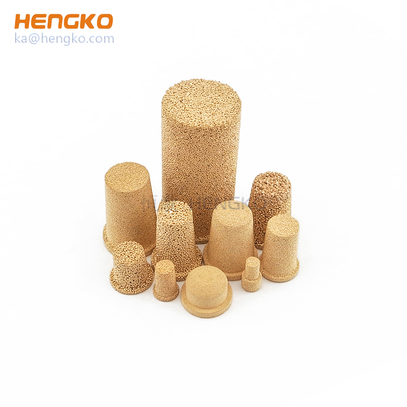 Bronze Stainless steel sintered porous candle filter cartridge for liquid filtering