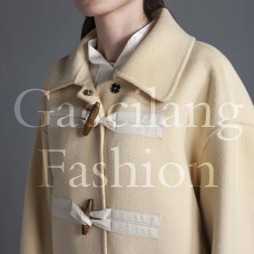 Cappotto in cashmere giallo limone