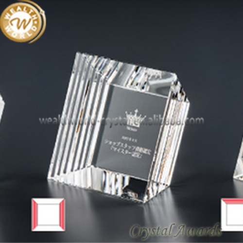 Contemporary promotional cheap crystal glass award for events