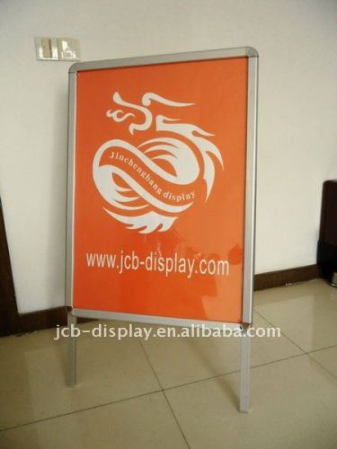 Aluminum Silver frame signs poster stand