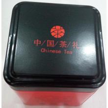 Red Colour TeaTin Box with Black lid