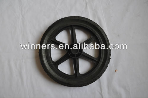 12" small plastic rubber wheel/6 spoke bicycle wheel