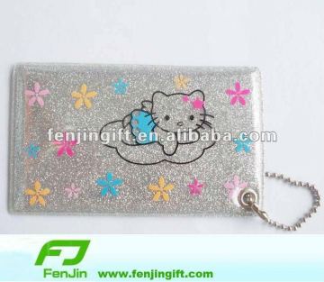ID card holder with keychain ,card pouch