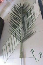 large palm leaf,artificial palm leaf for palm tower