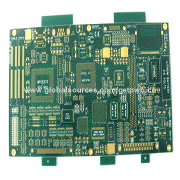 Multilayer PCB, 10L FR4 Immersion Gold Board, Impedance Control, Routing and V-cut Outline