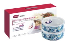 Set of two 800 ml ceramic food container