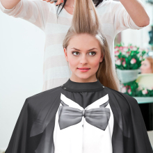 Custom Logo Waterproof Hairdressing Capes with Steel Buckle