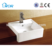 rectangular ceramic above basins