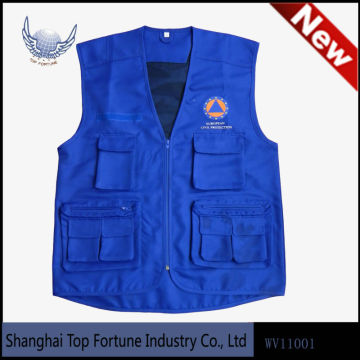 Mens Workwear vest with Pockets CVC