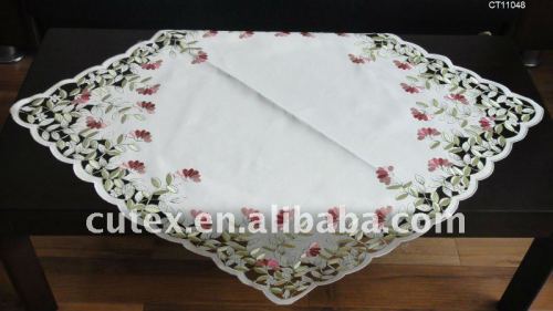 polyester embroidered table cloth