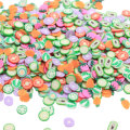 500g polymère chaud doux Fruits légumes tranches d&#39;argile saupoudre pour l&#39;artisanat bricolage Nail Art décoration Scrapbooking téléphone décor