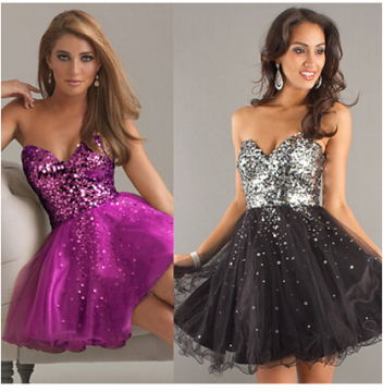 Cheap Discount Short Ball Gowns Prom Dresses (DS008)