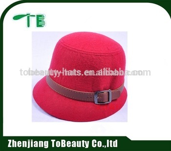 beautiful felt hat with belt
