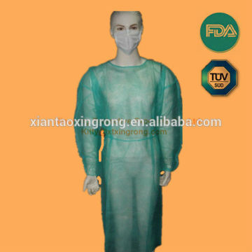 Isolation Gown, Doctor Disposable Gown,Elastic Cuffs