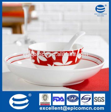 simple elegant Asian tableware, household tableware fine porcelain