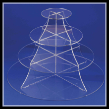 clear 4 tiers acrylic cake stand,acrylic cake display