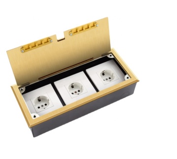 iGERCN brand open type floor socket with 4gang  EU  panel socket