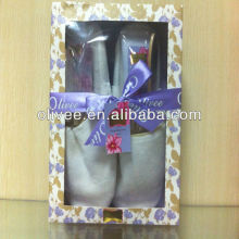 Hot bath set with bedroom slippers