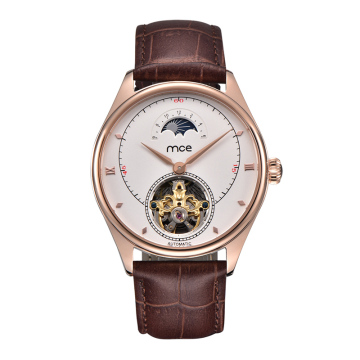 Stainless Steel Moon Phase Mechanical Man Watch
