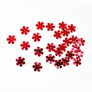 Red Flower shapeSequin