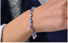 Creative Sapphire Bracelet Silver Jewelry Custom Wholesale