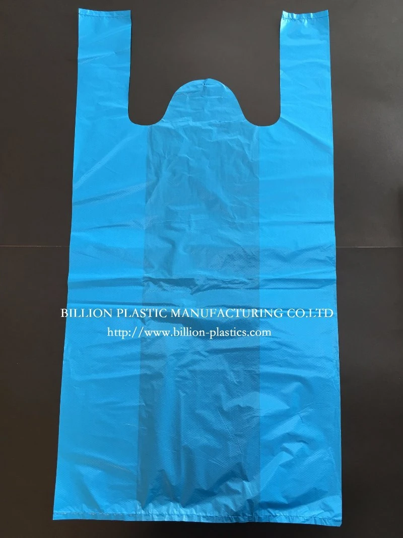 HDPE T Shirt Bag Drawstring Trash Bags Plastic Shopping Bag