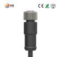 Código M12A 2-8P Conector impermeable con tuerca de metal