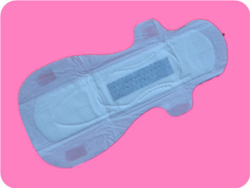 anion sanitary pads with fan-shaped wings