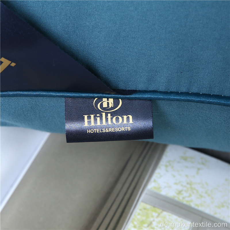 Buntes Hilton Hotel Leinenkissen 1000g mit Tasche