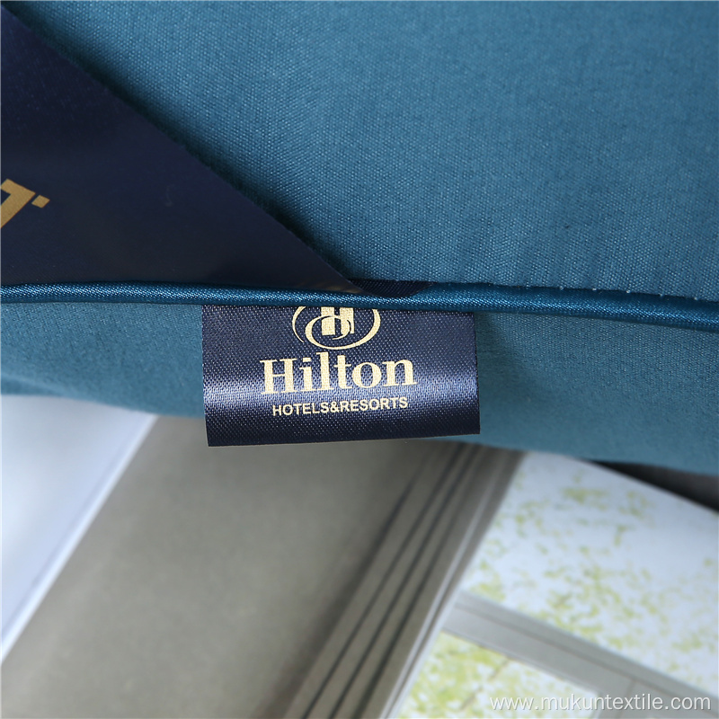 Colorful Hilton hotel linen pillow 1000g with bag