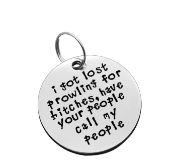 Funny Pet ID collar Tags