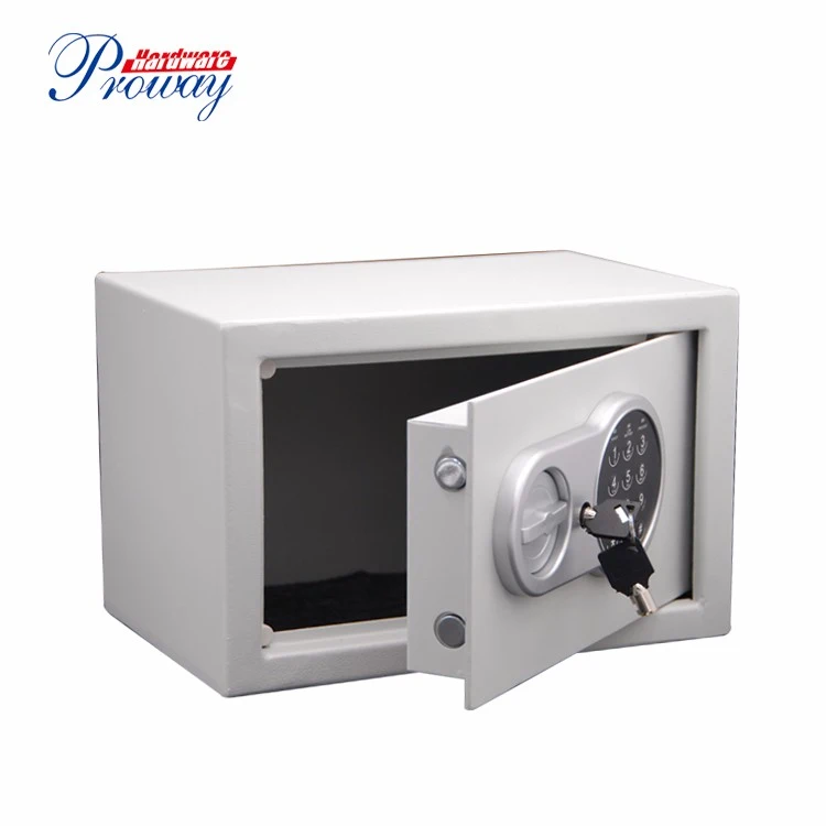 Digital Safe with Keypad Wall-Anchoring Lock Box with Induction Light Steel Construction Small Safe for Home, Hotel or Office to Protect Money, Jewelry