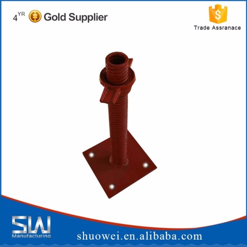 adjustable screw jack steel in scaffolding