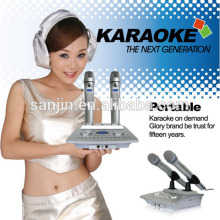 Wireless Microphone ,Support mini SD/HDD,Karaoke System (wireless karaoke system All in One )