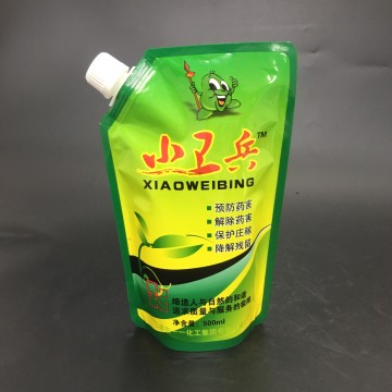 Túi có vòi phun đứng chống kiềm và axit lỏng 500ml