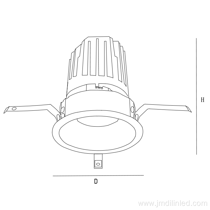 Angle Adjustable Telescopic Lamp Holder LED Spotlight