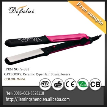 ceramic hair straightener hair iron with LED ceramic hair straightener