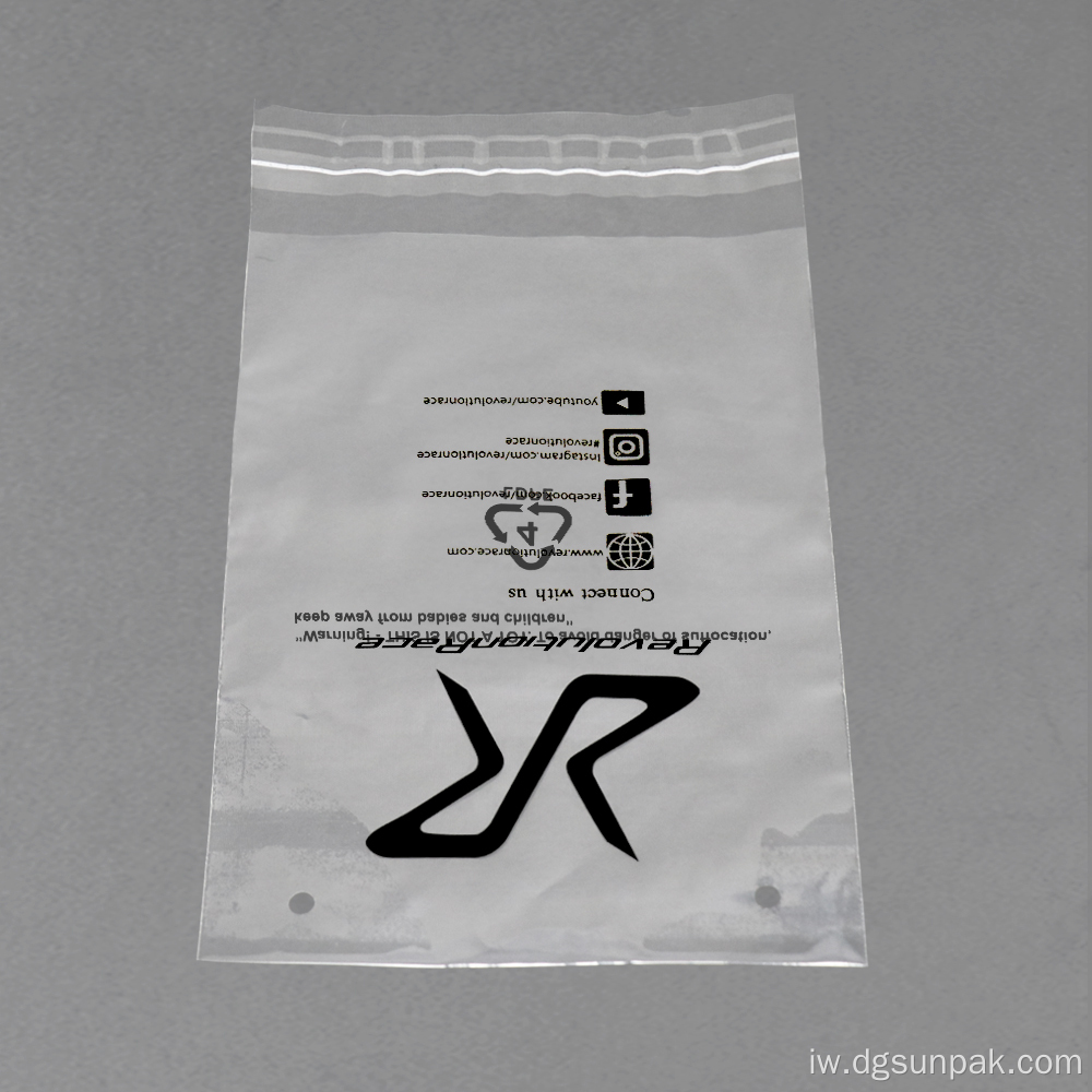 ביגוד תיק פולי LDPE שקית אזהרת חנק