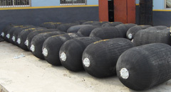 External tire chain nets type marine rubber fender