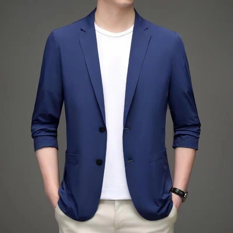 Летняя мужская однобортная солнцезащитная куртка Summer Men's Single Breasted Sun Jacket