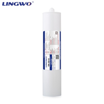 Room temperature curing white silicone glue