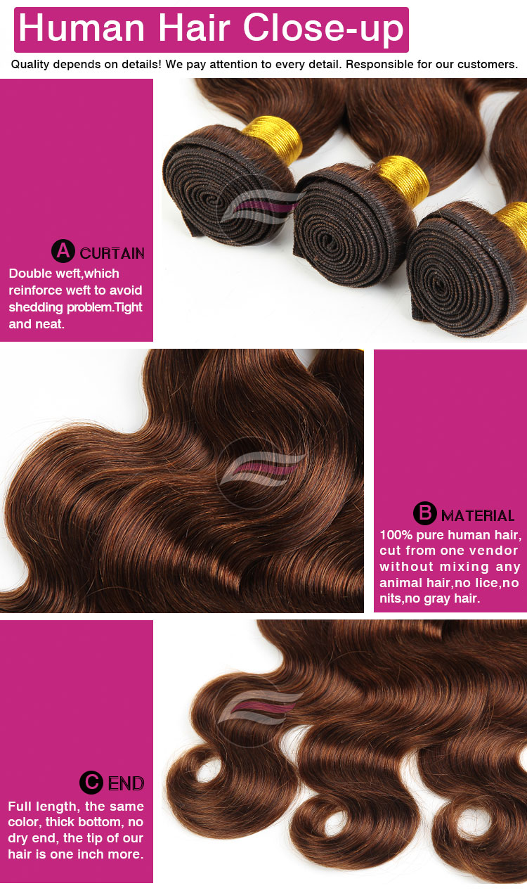 Xuchang hair quality chocolate remy hair weave,wholesale Brazilian body wave new hair,100 human hair weave brands